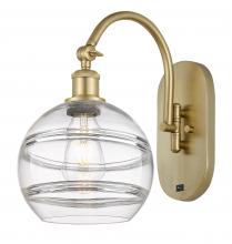 Innovations Lighting 518-1W-SG-G556-8CL - Rochester - 1 Light - 8 inch - Satin Gold - Adjustable Swing Arm