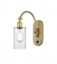 Innovations Lighting 518-1W-SG-G802 - Clymer - 1 Light - 4 inch - Satin Gold - Adjustable Swing Arm