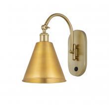 Innovations Lighting 518-1W-SG-MBC-8-SG - Berkshire - 1 Light - 8 inch - Satin Gold - Adjustable Swing Arm