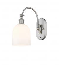 Innovations Lighting 518-1W-SN-G558-6GWH - Bella - 1 Light - 6 inch - Brushed Satin Nickel - Adjustable Swing Arm