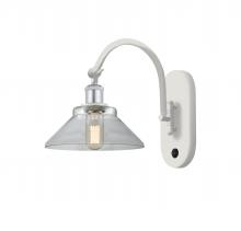 Innovations Lighting 518-1W-WPC-G132 - Orwell - 1 Light - 8 inch - White Polished Chrome - Adjustable Swing Arm