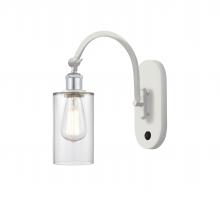 Innovations Lighting 518-1W-WPC-G802 - Clymer - 1 Light - 4 inch - White Polished Chrome - Adjustable Swing Arm