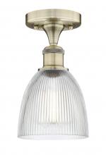 Innovations Lighting 616-1F-AB-G382 - Castile - 1 Light - 6 inch - Antique Brass - Semi-Flush Mount