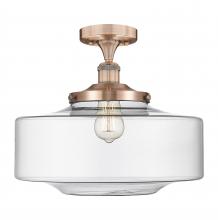 Innovations Lighting 616-1F-AC-G692-16 - Bridgeton - 1 Light - 16 inch - Antique Copper - Semi-Flush Mount
