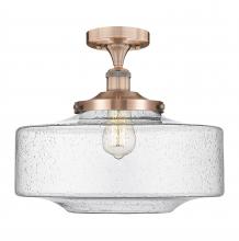 Innovations Lighting 616-1F-AC-G694-16 - Bridgeton - 1 Light - 16 inch - Antique Copper - Semi-Flush Mount