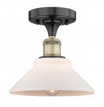Innovations Lighting 616-1F-BAB-G131 - Orwell - 1 Light - 8 inch - Black Antique Brass - Semi-Flush Mount