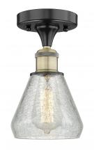 Innovations Lighting 616-1F-BAB-G275 - Conesus - 1 Light - 6 inch - Black Antique Brass - Semi-Flush Mount