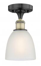 Innovations Lighting 616-1F-BAB-G381 - Castile - 1 Light - 6 inch - Black Antique Brass - Semi-Flush Mount