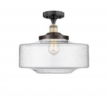 Innovations Lighting 616-1F-BAB-G694-16 - Bridgeton - 1 Light - 16 inch - Black Antique Brass - Semi-Flush Mount