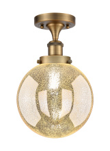 Innovations Lighting 616-1F-BB-G208-8 - Beacon - 1 Light - 8 inch - Brushed Brass - Semi-Flush Mount