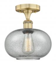 Innovations Lighting 616-1F-BB-G247 - Gorham - 1 Light - 10 inch - Brushed Brass - Semi-Flush Mount