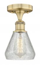 Innovations Lighting 616-1F-BB-G275 - Conesus - 1 Light - 6 inch - Brushed Brass - Semi-Flush Mount