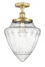 Innovations Lighting 616-1F-BB-G664-12 - Bridgeton - 1 Light - 12 inch - Brushed Brass - Semi-Flush Mount