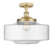 Innovations Lighting 616-1F-BB-G692-16 - Bridgeton - 1 Light - 16 inch - Brushed Brass - Semi-Flush Mount