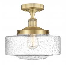 Innovations Lighting 616-1F-BB-G694-12 - Bridgeton - 1 Light - 12 inch - Brushed Brass - Semi-Flush Mount