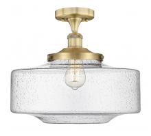 Innovations Lighting 616-1F-BB-G694-16 - Bridgeton - 1 Light - 16 inch - Brushed Brass - Semi-Flush Mount