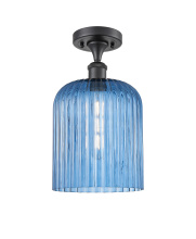 Innovations Lighting 616-1F-BK-G559-8BL - Bridal Veil - 1 Light - 5 inch - Matte Black - Semi-Flush Mount