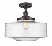 Innovations Lighting 616-1F-OB-G694-16 - Bridgeton - 1 Light - 16 inch - Oil Rubbed Bronze - Semi-Flush Mount