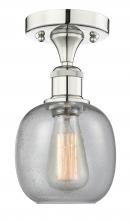 Innovations Lighting 616-1F-PN-G104 - Belfast - 1 Light - 6 inch - Polished Nickel - Semi-Flush Mount