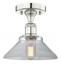 Innovations Lighting 616-1F-PN-G132 - Orwell - 1 Light - 8 inch - Polished Nickel - Semi-Flush Mount