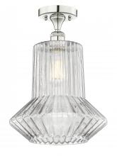 Innovations Lighting 616-1F-PN-G212 - Springwater - 1 Light - 12 inch - Polished Nickel - Semi-Flush Mount