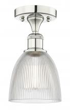 Innovations Lighting 616-1F-PN-G382 - Castile - 1 Light - 6 inch - Polished Nickel - Semi-Flush Mount