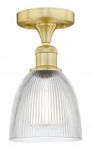 Innovations Lighting 616-1F-SG-G382 - Castile - 1 Light - 6 inch - Satin Gold - Semi-Flush Mount