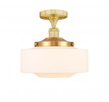Innovations Lighting 616-1F-SG-G691-12 - Bridgeton - 1 Light - 12 inch - Satin Gold - Semi-Flush Mount