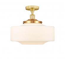 Innovations Lighting 616-1F-SG-G691-16 - Bridgeton - 1 Light - 16 inch - Satin Gold - Semi-Flush Mount
