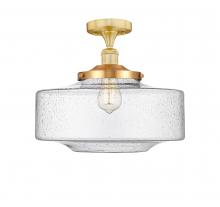 Innovations Lighting 616-1F-SG-G694-16 - Bridgeton - 1 Light - 16 inch - Satin Gold - Semi-Flush Mount