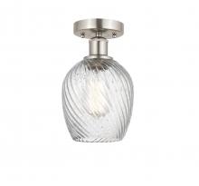 Innovations Lighting 616-1F-SN-G292 - Salina - 1 Light - 6 inch - Brushed Satin Nickel - Semi-Flush Mount