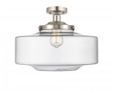 Innovations Lighting 616-1F-SN-G692-16 - Bridgeton - 1 Light - 16 inch - Brushed Satin Nickel - Semi-Flush Mount
