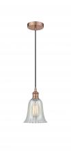 Innovations Lighting 616-1P-AC-G2811 - Hanover - 1 Light - 6 inch - Antique Copper - Cord hung - Mini Pendant