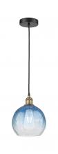 Innovations Lighting 616-1P-BAB-G483-8SB - Brookhaven Globe - 1 Light - 8 inch - Black Antique Brass - Cord hung - Mini Pendant