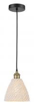 Innovations Lighting 616-1P-BAB-NBD-75-NAT - Bristol Natural - 1 Light - 6 inch - Black Antique Brass - Cord hung - Mini Pendant