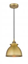 Innovations Lighting 616-1P-BB-M14-BB - Adirondack - 1 Light - 8 inch - Brushed Brass - Cord hung - Mini Pendant