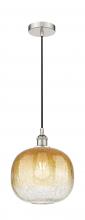 Innovations Lighting 616-1P-PN-G481-10AM - Brookhaven Sphere - 1 Light - 11 inch - Polished Nickel - Cord hung - Mini Pendant