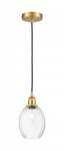 Innovations Lighting 616-1P-SG-G459-6CL - Preston Bulb - 1 Light - 6 inch - Satin Gold - Cord hung - Mini Pendant