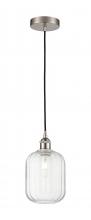 Innovations Lighting 616-1P-SN-G460-7CL - Preston Cylinder - 1 Light - 7 inch - Brushed Satin Nickel - Cord hung - Mini Pendant