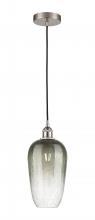 Innovations Lighting 616-1P-SN-G484-7SL - Brookhaven Flute - 1 Light - 7 inch - Brushed Satin Nickel - Cord hung - Mini Pendant