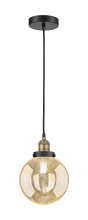 Innovations Lighting 616-1PH-BAB-G208-8 - Beacon - 1 Light - 8 inch - Black Antique Brass - Cord hung - Mini Pendant