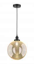 Innovations Lighting 616-1PH-BK-G208-12 - Beacon - 1 Light - 12 inch - Matte Black - Cord hung - Mini Pendant
