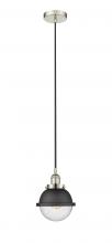 Innovations Lighting 616-1PH-PN-HFS-64-BK - Edison - 1 Light - 7 inch - Polished Nickel - Mini Pendant