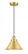 Innovations Lighting 616-1PH-SG-M10-SG - Briarcliff - 1 Light - 10 inch - Satin Gold - Cord hung - Mini Pendant