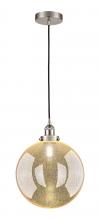 Innovations Lighting 616-1PH-SN-G208-12 - Beacon - 1 Light - 12 inch - Brushed Satin Nickel - Cord hung - Mini Pendant