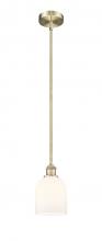 Innovations Lighting 616-1S-AB-G558-6GWH - Bella - 1 Light - 6 inch - Antique Brass - Stem hung - Mini Pendant