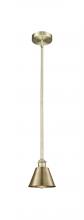 Innovations Lighting 616-1S-AB-M8 - Smithfield - 1 Light - 7 inch - Antique Brass - Stem hung - Mini Pendant