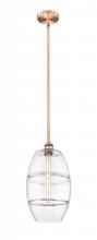 Innovations Lighting 616-1S-AC-G557-10CL - Vaz - 1 Light - 10 inch - Antique Copper - Stem hung - Mini Pendant