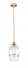 Innovations Lighting 616-1S-AC-G557-8CL - Vaz - 1 Light - 8 inch - Antique Copper - Stem hung - Mini Pendant