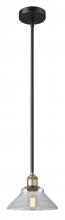 Innovations Lighting 616-1S-BAB-G132 - Orwell - 1 Light - 8 inch - Black Antique Brass - Stem hung - Mini Pendant